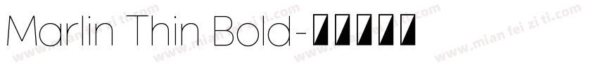 Marlin Thin Bold字体转换